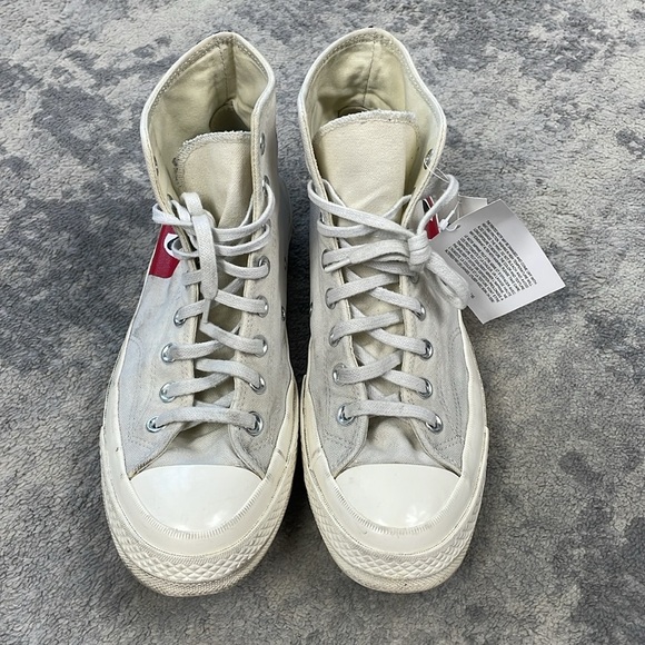 Comme des Garcons PLAY CdG x Converse Chuck Taylor All Star High Top Sneakers 11 - Picture 5 of 14